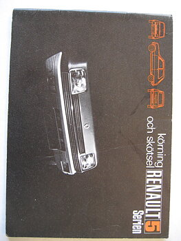 1970 Renault 6 Instruktionsbok