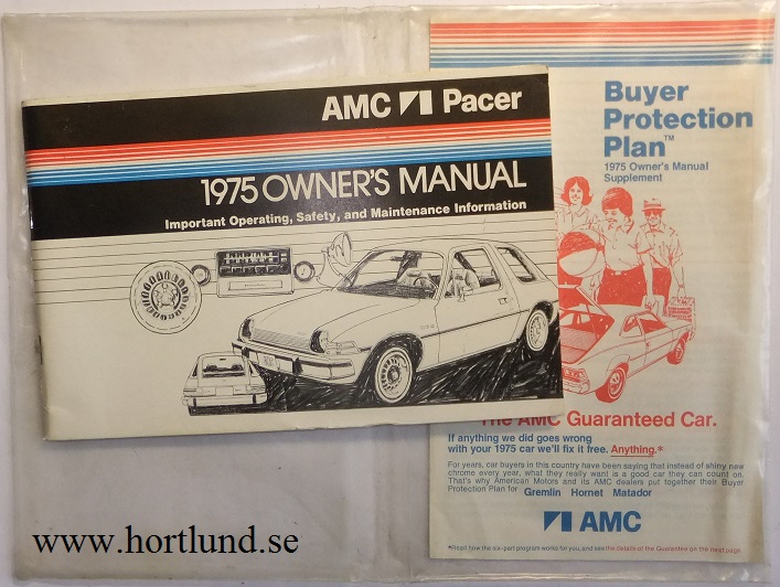 1975 AMC Pacer Owner's Manual