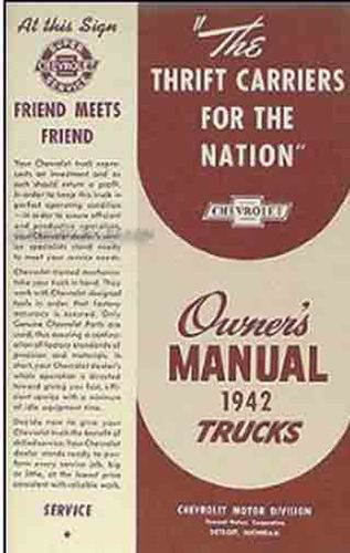 1942 Chevrolet Truck Owner's Manual