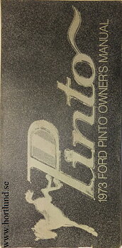 1973 Ford Pinto Owners Manual