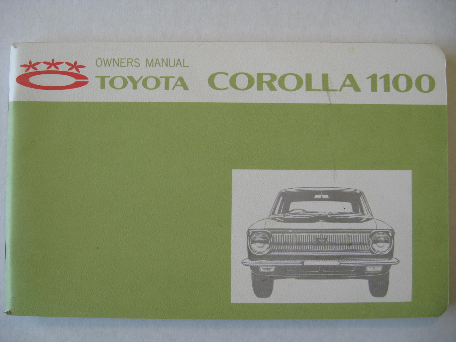 1969 Toyota Corolla 1100 Owners Manual Instruktionsbok