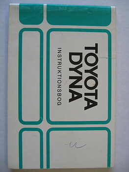 1972 1973 Toyota Dyna Instruktionsbok