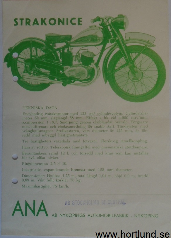 1948-49 CZ 125 b, t. broschyr Strakonice