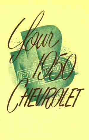 1950 Chevrolet Car Owner's Manual