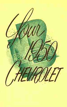 1950 Chevrolet Car Owner's Manual