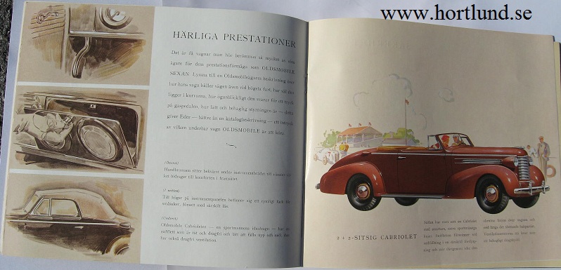 1937 Oldsmobile 6 Svensk broschyr - 4