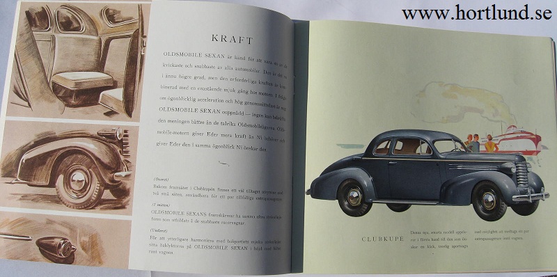 1937 Oldsmobile 6 Svensk broschyr - 3