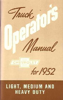 1952 Chevrolet Truck Owner's Manual