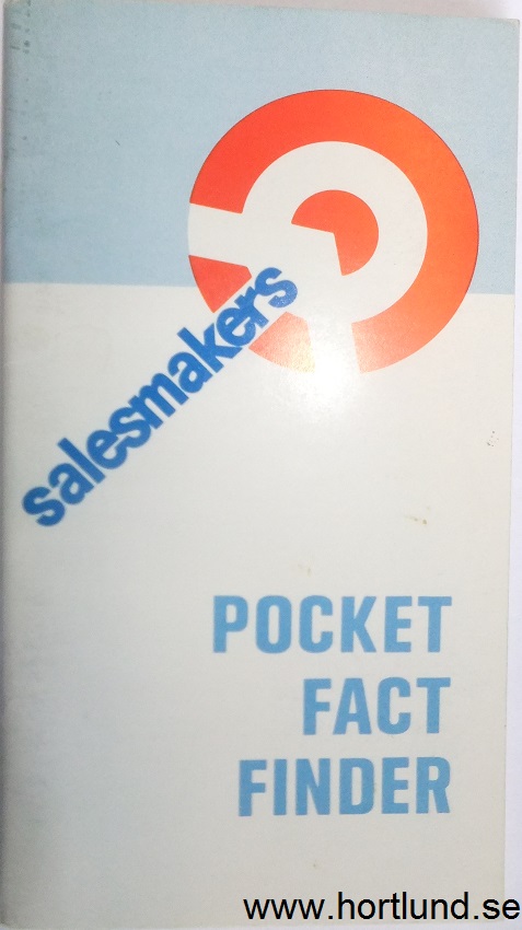1971 AMC Salesmakers Pocket Fact Finder