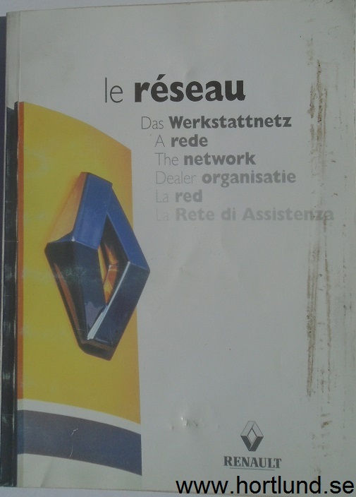 1999 Renault Återförsäljare i Europa