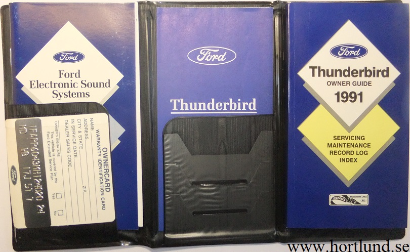 1991 Ford Thunderbird Owner Guide