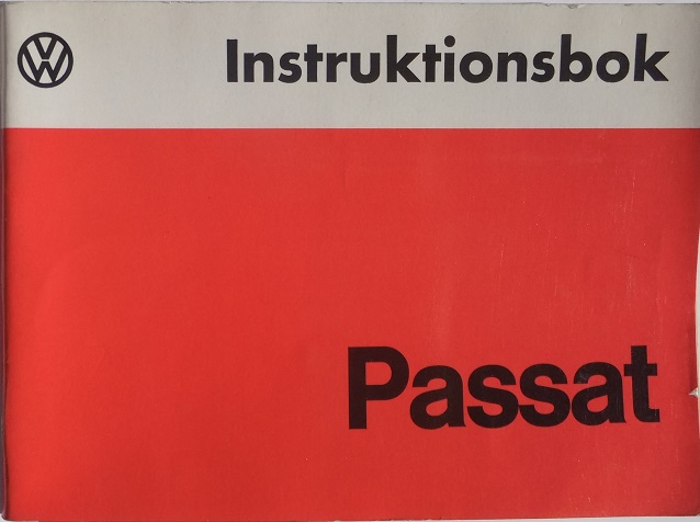 1974 Volkswagen Passat Instruktionsbok