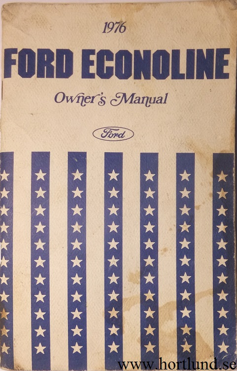 1976 Ford Econoline Van Owners Manual