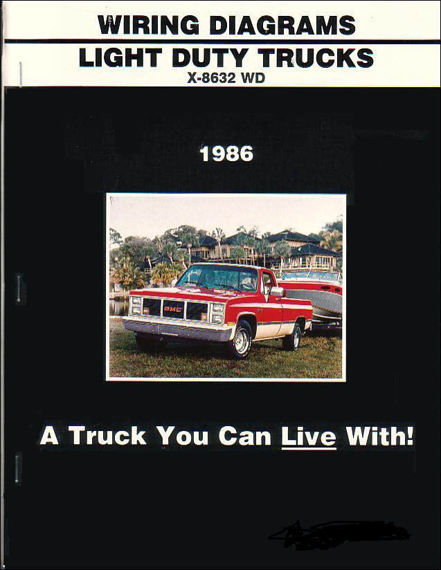 1986 GMC Light Duty Truck Wiring Diagrams CK G P 