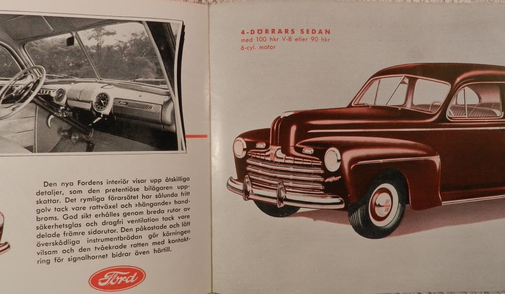 1946 Ford broschyr svensk - 2