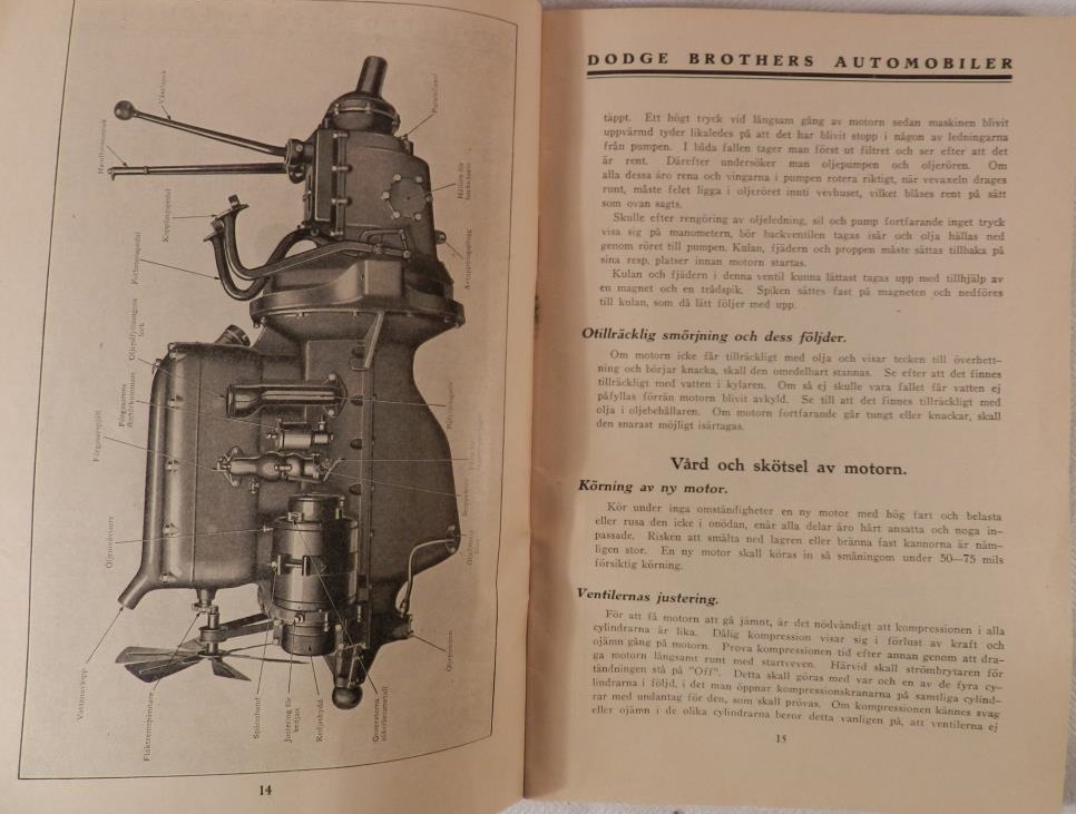 1922 Dodge Instruktionsbok svensk - 3