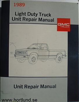 1989 GMC Light Duty Truck Unit Repair Manual