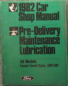 1982 Ford, Mercury, Lincoln Shop Manual Vol F