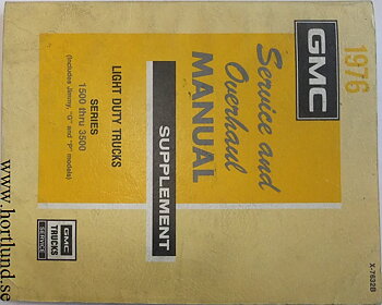 1976 GMC Light Trucks Service and Overhaul Manual