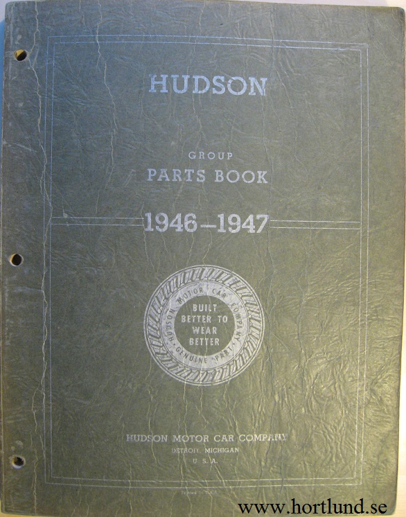1946 - 1947 Hudson Group Parts Book