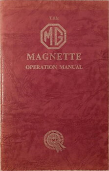 1957 MG Magnette ZB Operation Manual