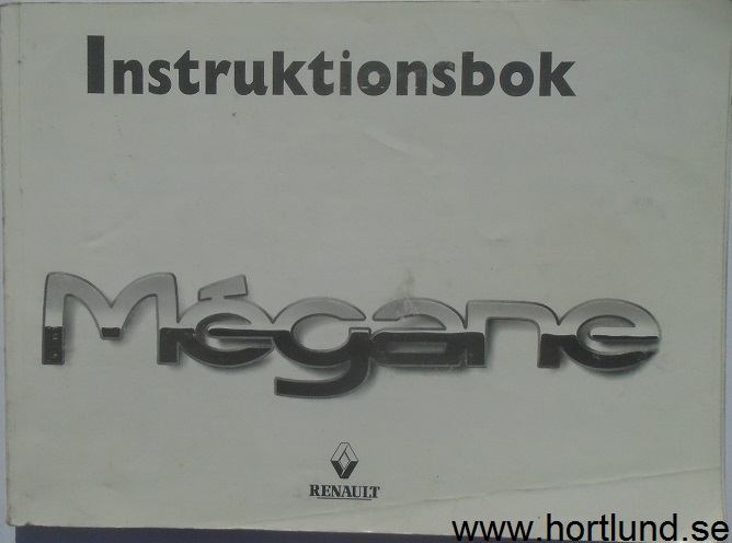 2000 Renault Mégane instruktionsbok