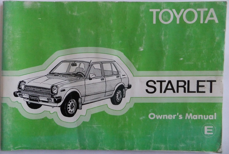 1980 Toyota Starlet Owner's Manual