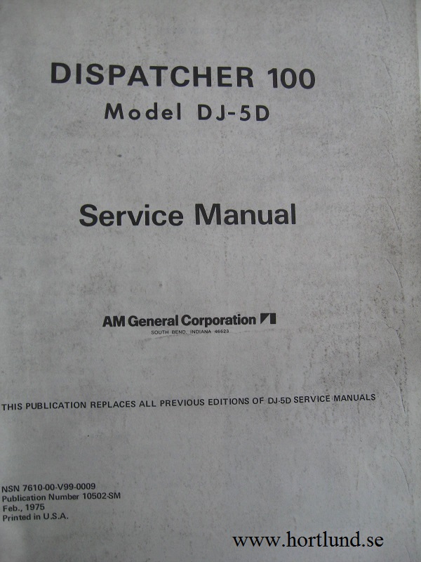 1975 Jeep DJ-5D Dispatcher 100 Service Manual - 2