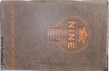 1934 - 1937 Singer Nine Instruction
