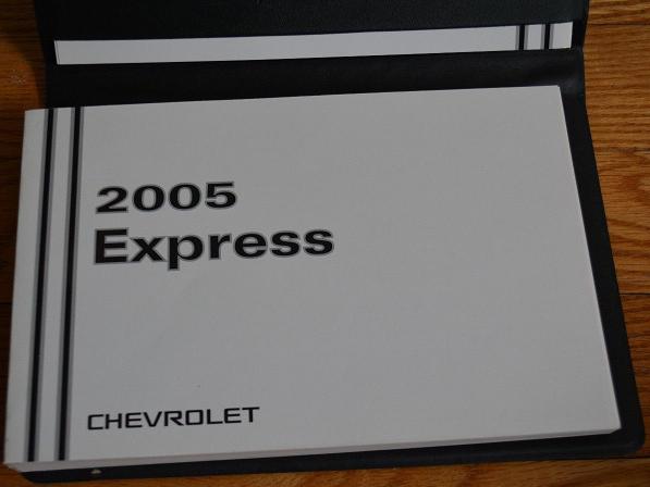 2005 Chevrolet Express Van Owners Manual