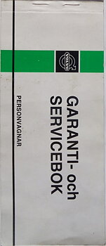 1974 Volvo Garanti- och Servicebok Personvagnar