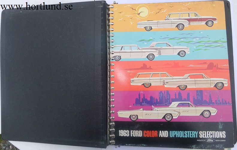 1963 Ford Dealer Album Colors and Upholsteries - 2
