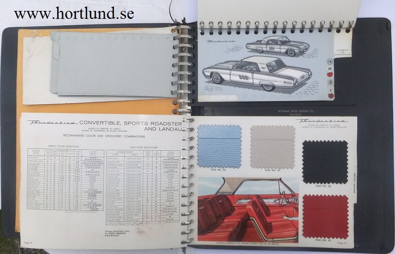 1963 Ford Dealer Album Colors and Upholsteries - 4