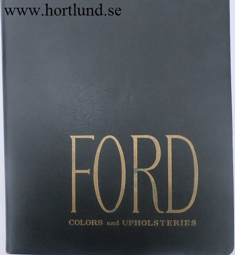 1963 Ford Dealer Album Colors and Upholsteries