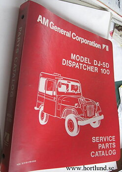 1975 Jeep DJ-5D Dispatcher 100 Service Parts Catalog