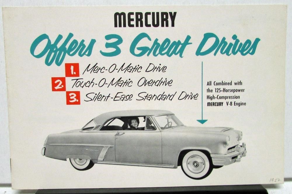 1952 Mercury broschyr Offers 3 Great...