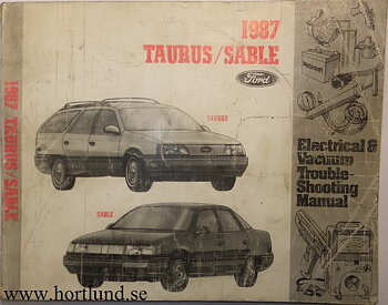 1987 Ford Taurus / Mercury Sable Electrical & Vacuum Trouble-Shooting Manual