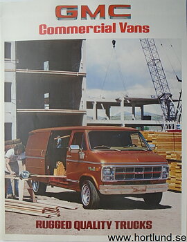 1980 GMC Commercial Vans Broschyr