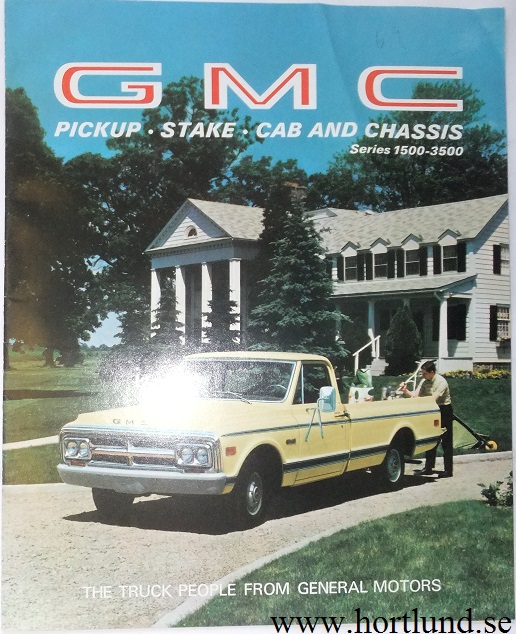 1969 GMC Pickup, Stake, Cab and Chassis Series 1500 - 3500 Broschyr