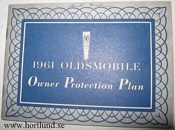 1961 Oldsmobile Owner Protection Plan