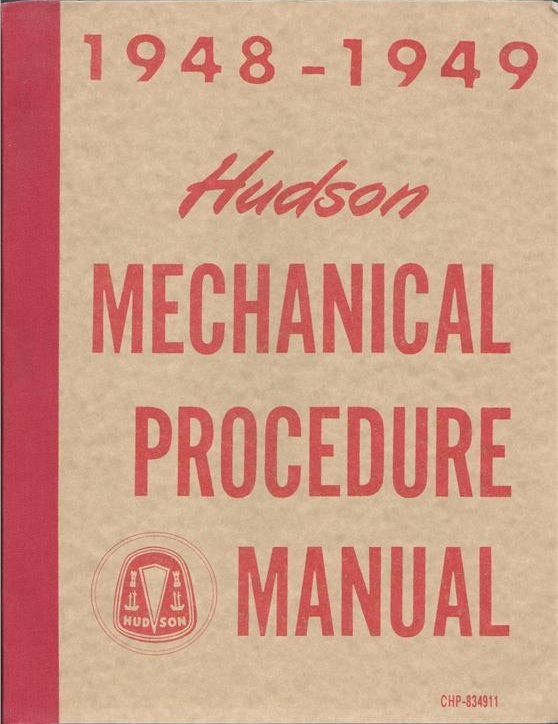 1948 - 1949  Hudson Mechanical Procedure Manual