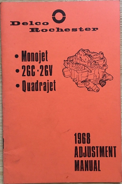 1968 Delco Rochester Adjustment Manual