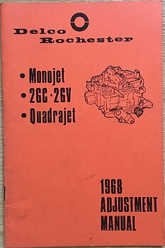 1968 Delco Rochester Adjustment Manual