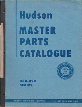 1948 - 1949 Hudson Master Parts Catalog