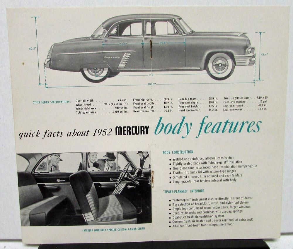 1952 Mercury broschyr Quick facts about... - 3
