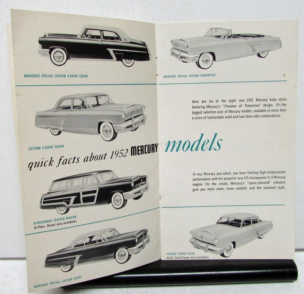 1952 Mercury broschyr Quick facts about... - 2
