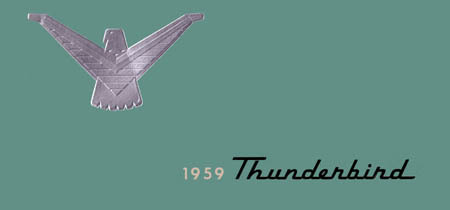 1959 Ford Thunderbird Owners Manual