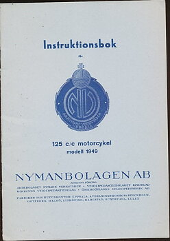 1949 NV 125 cc Instruktionsbok