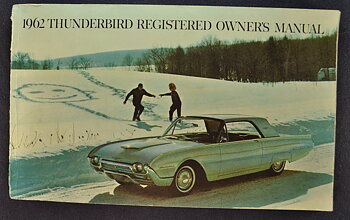 1962 Ford Thunderbird Owners Manual