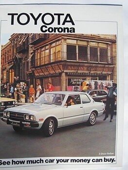 1975 Toyota Corona broschyr